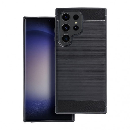 Samsung Galaxy A72 LTE Coque Carbon Élégant  Noir