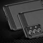 Samsung Galaxy A72 LTE Coque Carbon Élégant  Noir