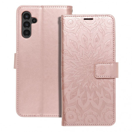 Samsung Galaxy A04s Portefeuilles MEZZO Book Mandala  Or rose