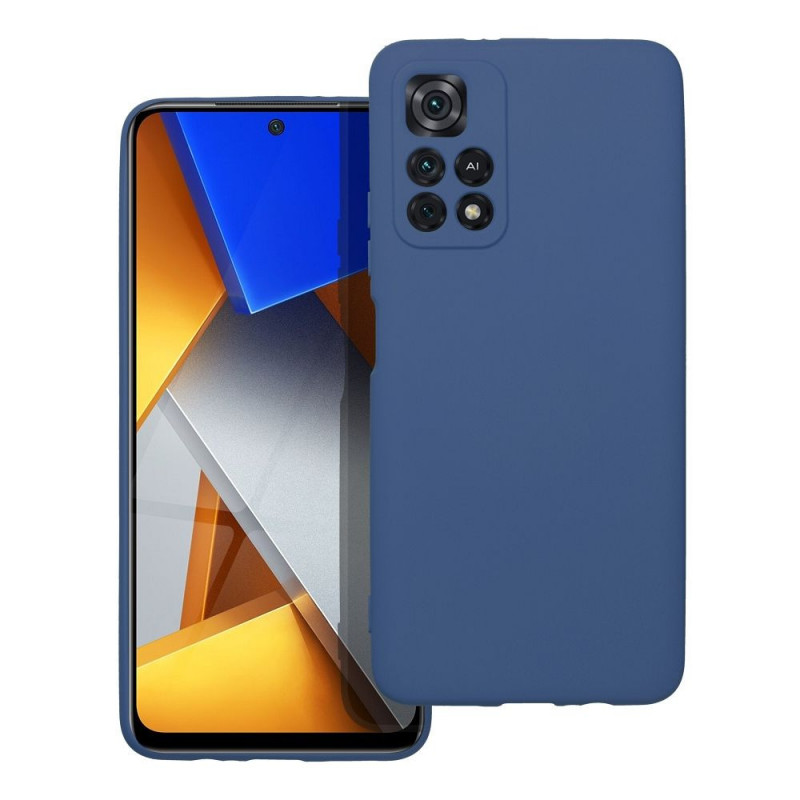 XIAOMI Poco M4 Pro 5G Coque Silicone Élégant  Bleu