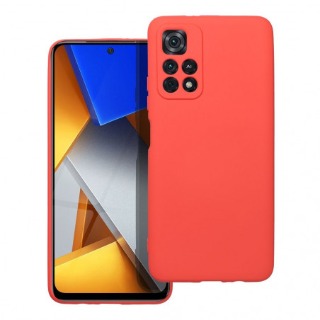 XIAOMI Poco M4 Pro 5G Coque Silicone Élégant  Pêche