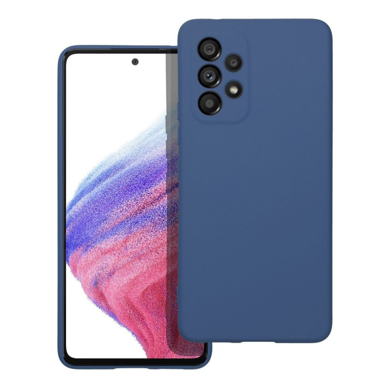 Samsung Galaxy A53 5G Coque Silicone Élégant  Bleu