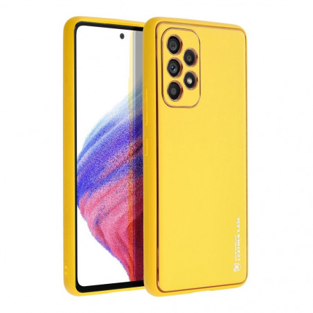 Samsung Galaxy A53 5G Coque Leather Jaune