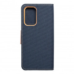 Samsung Galaxy A33 Portefeuilles Canvas Book Bleu marine