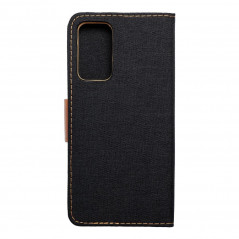XIAOMI Poco M4 Pro 5G Portefeuilles Canvas Book Noir