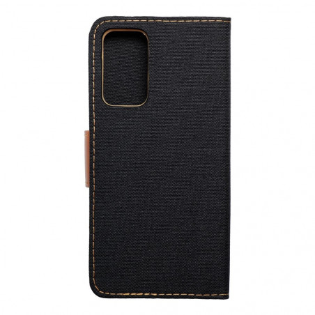 XIAOMI Poco M4 Pro 5G Portefeuilles Canvas Book Noir