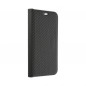 Apple iPhone 12 Portefeuilles LUNA Book Carbon Fibre de carbone, Élégant  Noir