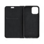Apple iPhone 12 Portefeuilles LUNA Book Carbon Fibre de carbone, Élégant  Noir