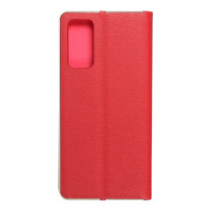 Samsung Galaxy S20 FE 5G Portefeuilles LUNA Book Gold Élégant  Rouge