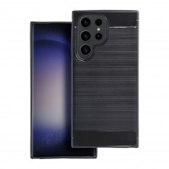 Samsung Galaxy A12 Coque Carbon Élégant  Noir