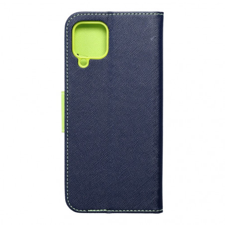 Samsung Galaxy A22 LTE Portefeuilles Fancy Book Marine / Citron vert