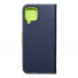 Samsung Galaxy A22 LTE Portefeuilles Fancy Book Marine / Citron vert