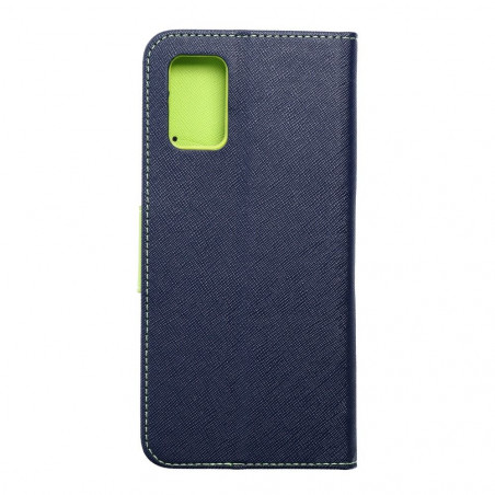 Samsung Galaxy A03 Portefeuilles Fancy Book Marine / Citron vert