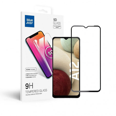 Samsung Galaxy A12 Verre trempé Blue Star 9H Transparent