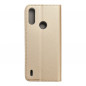 Motorola Moto E7 Power Portefeuilles Smart Case Book Or