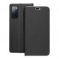 Samsung Galaxy S20 FE 5G 2022 Portefeuilles LUNA Book Carbon Fibre de carbone, Élégant  Noir