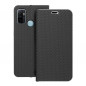 Oppo A53 Portefeuilles LUNA Book Carbon Fibre de carbone, Élégant  Noir