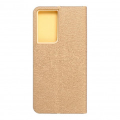 Samsung Galaxy S21 Ultra 5G Portefeuilles LUNA Book Gold Élégant  Or