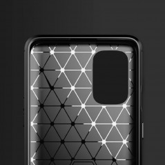 Oppo A52 Coque Carbon Élégant  Noir