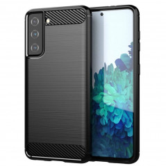 Samsung Galaxy S21 5G Coque Carbon Élégant  Noir