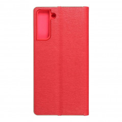 Samsung Galaxy S21 Plus 5G Portefeuilles LUNA Book Gold Élégant  Rouge
