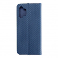 Samsung Galaxy A32 LTE Portefeuilles LUNA Book Carbon Fibre de carbone, Élégant  Bleu