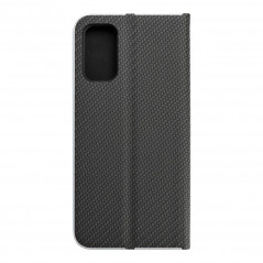 XIAOMI Poco M3 Pro Portefeuilles LUNA Book Carbon Fibre de carbone, Élégant  Noir