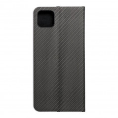 Samsung Galaxy A22 5G Portefeuilles LUNA Book Carbon Fibre de carbone, Élégant  Noir
