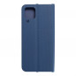 Samsung Galaxy A22 LTE Portefeuilles LUNA Book Carbon Fibre de carbone, Élégant  Bleu