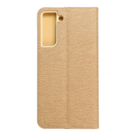 Samsung Galaxy S21 FE 5G Portefeuilles LUNA Book Gold Élégant  Or