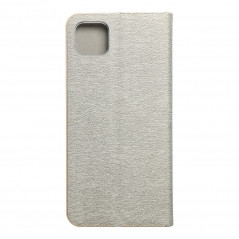 Samsung Galaxy A22 5G Portefeuilles LUNA Book Gold Élégant  Argenté