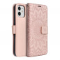 Apple iPhone 12 Portefeuilles MEZZO Book Mandala  Or rose