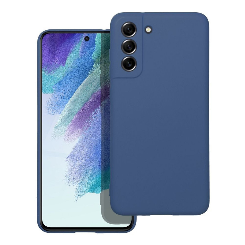 Samsung Galaxy S21 FE 5G Coque Silicone Élégant  Bleu
