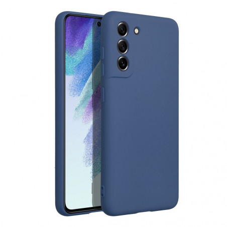Samsung Galaxy S21 FE 5G Coque Silicone Élégant  Bleu
