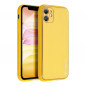 Apple iPhone 11 Coque Leather Jaune