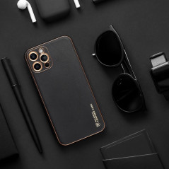Apple iPhone X Coque Leather Noir