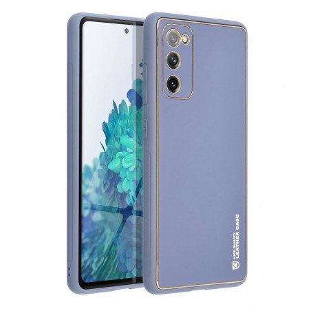 Samsung Galaxy S20 FE 5G Coque Leather Bleu