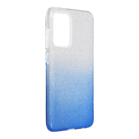 Samsung Galaxy A52 LTE Coque Shining Transparent et bleu