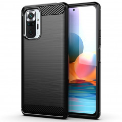 XIAOMI Redmi Note 10S Coque Carbon Élégant  Noir