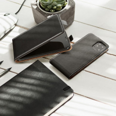 Oppo A55 5G Étuis verticaux Slim Flexi Fresh Noir