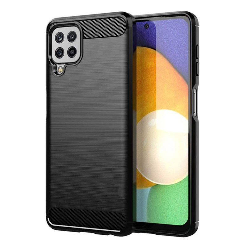 Samsung Galaxy A22 LTE Coque Carbon Élégant  Noir