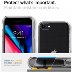 Apple iPhone SE 2020 Coque Spigen Liquid Crystal Clair comme du cristal  Transparent
