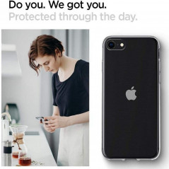 Apple iPhone SE 2020 Coque Spigen Liquid Crystal Clair comme du cristal  Transparent