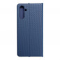 Samsung Galaxy A04s Portefeuilles LUNA Book Carbon Fibre de carbone, Élégant  Bleu