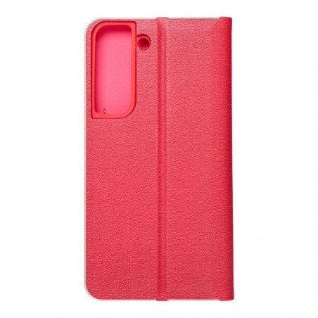 Samsung Galaxy S22 Portefeuilles LUNA Book Gold Élégant  Rouge