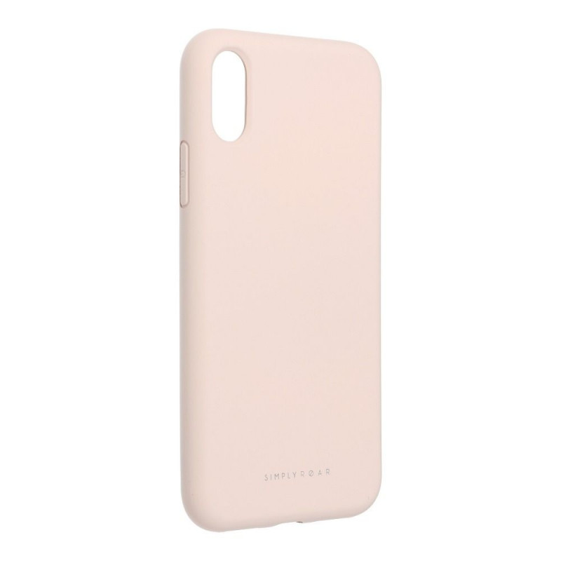 Apple iPhone XS Coque Roar Space Monochromatique, Élégant  Rose