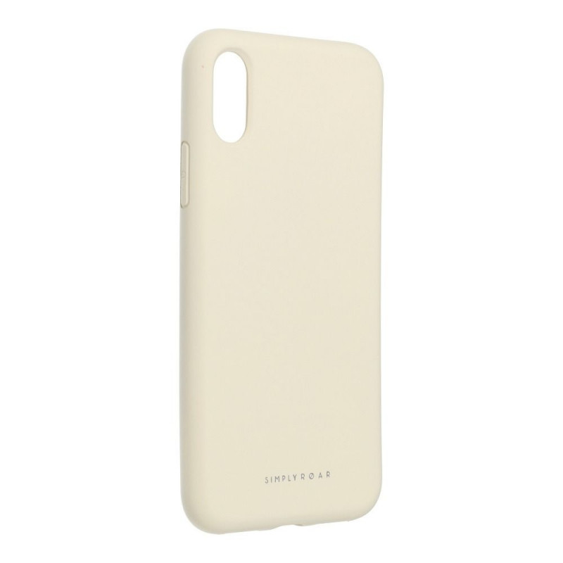 Apple iPhone XS Coque Roar Space Monochromatique, Élégant  Aqua White