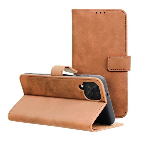 Samsung Galaxy A12 Portefeuilles TENDER Book Brun