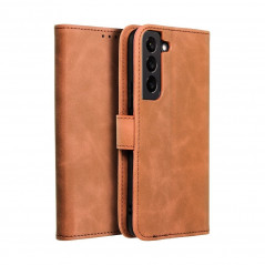 Samsung Galaxy S22 Portefeuilles TENDER Book Brun