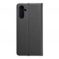 Samsung Galaxy A04s Portefeuilles LUNA Book Carbon Fibre de carbone, Élégant  Noir